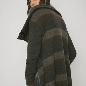 Nicholas K For Free People Pull Haze Sweater / Jacket Collar Brown Small New